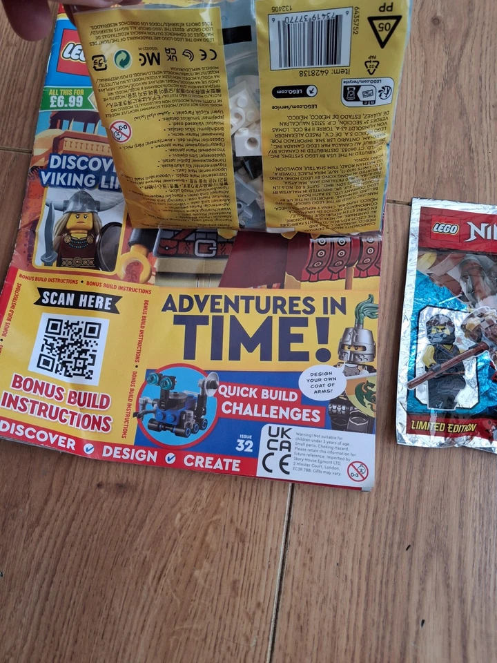 Lego Explorer Magazine issue 32 11974 Polar Bear Building Toy & Ninjago Cole - Image 4 of 4