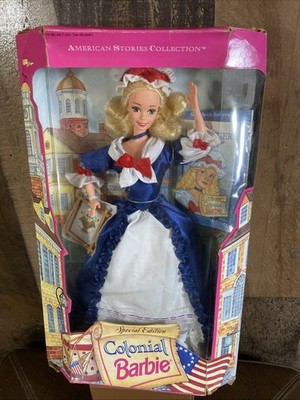 Colonial Barbie Doll American Stories Collection 1994 Mattel Vintage Read