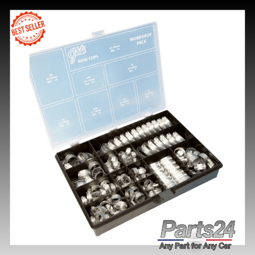 Jubilee Clips Workshop Pack 143 Assorted Hose Clips Hose clamps HCP143MS