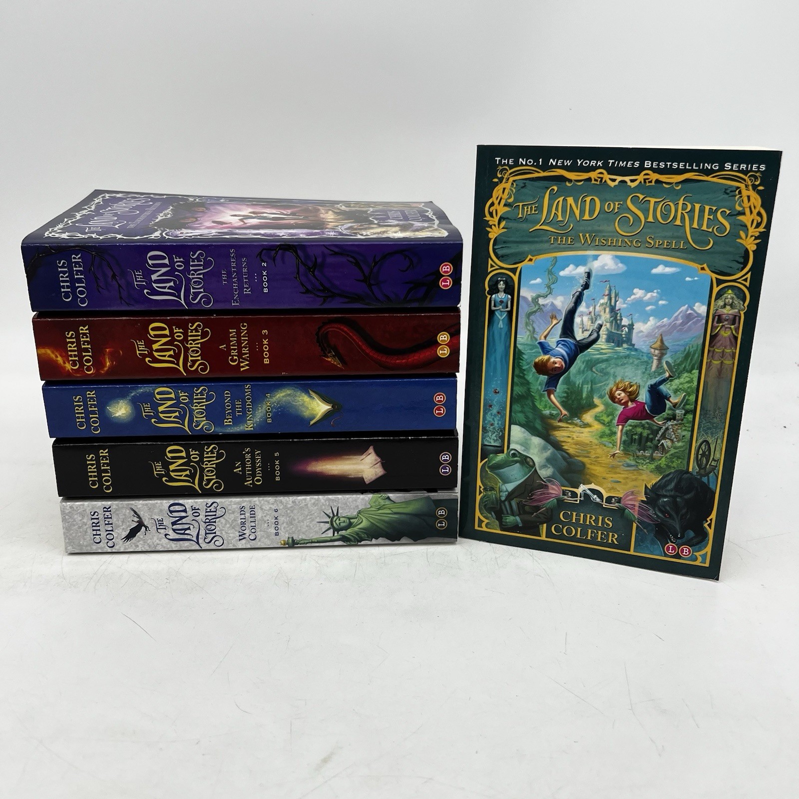The Land of Stories Series By Chris Colfer 6x Paperback Book Series Fantasy