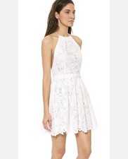 ZIMMERMANN ROAMER HALTER DRESS WHITE | Size 1 - AU 10 | RRP $599