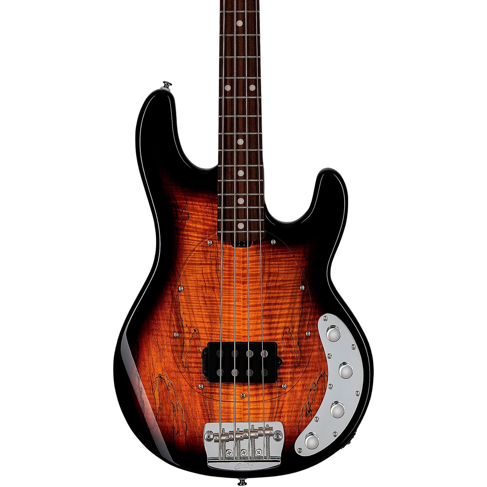 Sterling StingRay RAY34SM - 4-струнный бас-гитара накладка из розового дерева 3-тонный Sunburst 161390₽