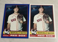 2025 Topps Heritage High Number MARCELO MAYER #688 RC Blue Border SP + Base
