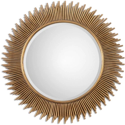 Uttermost 08137 Marlo 36 X 36 inch Gold Round Mirror - Picture 1 of 2