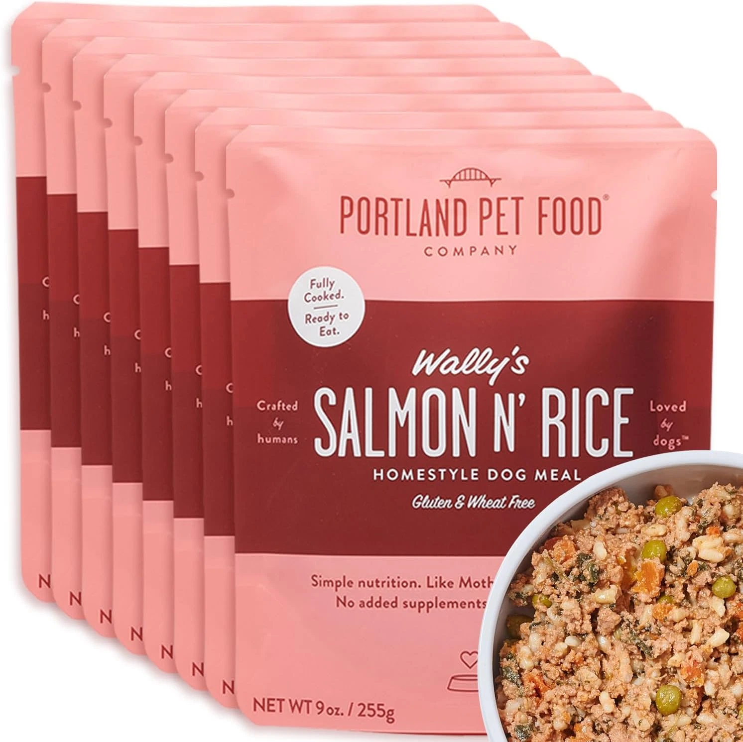 Fresh Dog Food Pouches Human-Grade Toppers Wet Pet Meal & Mix-Ins - Gluten-Free