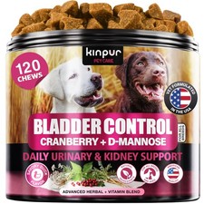 Cranberry Chews for Dogs Bladder Support, D-Mannose Urinary Wellness 120