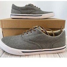 Sperry Striper II CVO SW Grey Canvas Sneakers Men's Size 7.5 STS17393