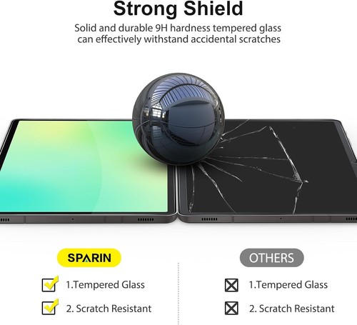 SPARIN 2 Pack Screen Protector for Samsung Galaxy Tab S10 FE/Tab S9 FE 5G 10.9 i - 第 7/9 張圖片