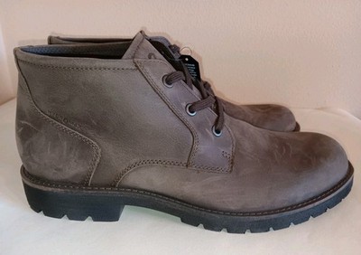 NWT ECCO Jamestown Mens Brown Leather Mid Chukka Ankle Boots Size 13-13.5 US New