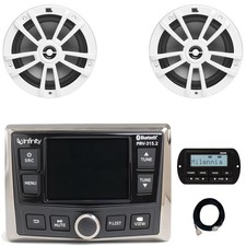 Infinity PRV-315.2 Digital Media Receiver, 2x 6.5" 225W White Speakers