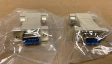 Lot of 2 DB9 Female to Female Adapter Molded Connector Serial Port RS-232 Pin