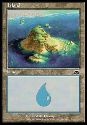 Island (337) - Foil LP, English MTG Onslaught