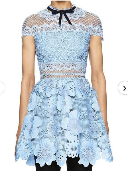 Women Self-Portrait Dress Blue 34 / XS / 42