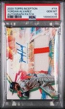2020 Topps Inception - Inception Autograph Patch Yordan Alvarez #IAP-YA /199...