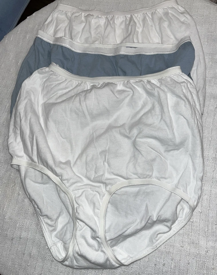 3 Designer Cotton Combo Brief Panties High Cut Size 8 XL - Image 2 of 2