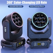 Wedding Party Moving Head 7x70W RGBW LED 540 Pan 205 Tilt 16M Colors Sound