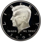 2008 Silver Proof Kennedy Half Dollar 90% Silver 0.361oz Deep Cameo Gem Proof BU