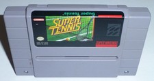 Super Tennis (Super Nintendo SNES Game) Cleaned Tested Working