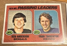 1976 Topps - Fran Tarkenton, Ken Anderson #201