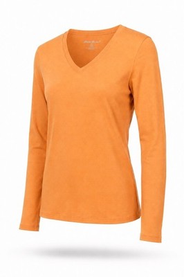 Eddie Bauer Langarmshirt orange Größe M Damen Shirt 100% Baumwolle 1.2167