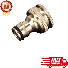Brass Tap Connector Adaptor Universal Garden Tools Water Fit Hose Pipe Outdoor