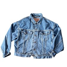 Vintage Made in USA 90s Levi’s Men's Denim Trucker Jacket 70598 4891 Size Medium