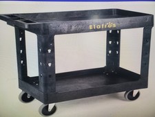 SMOKIN DEAL    ELAFROS Heavy-Duty Utility Cart 34"x17" -- 4-Swivel Casters