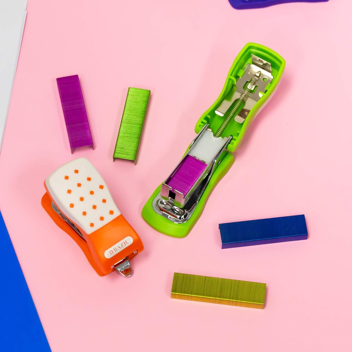 BAZIC Staples Standard (26/6) Metallic 1-Pack, Bright Colors (3000-count) 