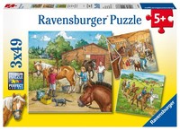 Kinderpuzzle Ravensburger Mein Reiterhof 3X49 Teile Ab 5 Jahren, Spielzeug