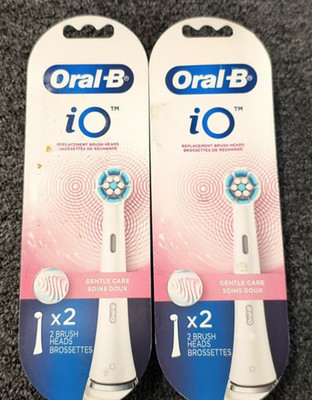 Lot of 2 - Oral-B iO Gentle Care  Replacements Brush Heads Refills - New , B1