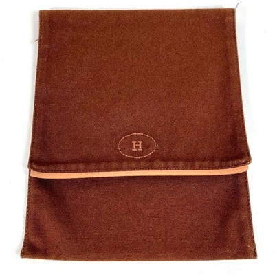 HERMES H logo vertical flap Makeup pouch Cosmetics Pouch Multi pouch