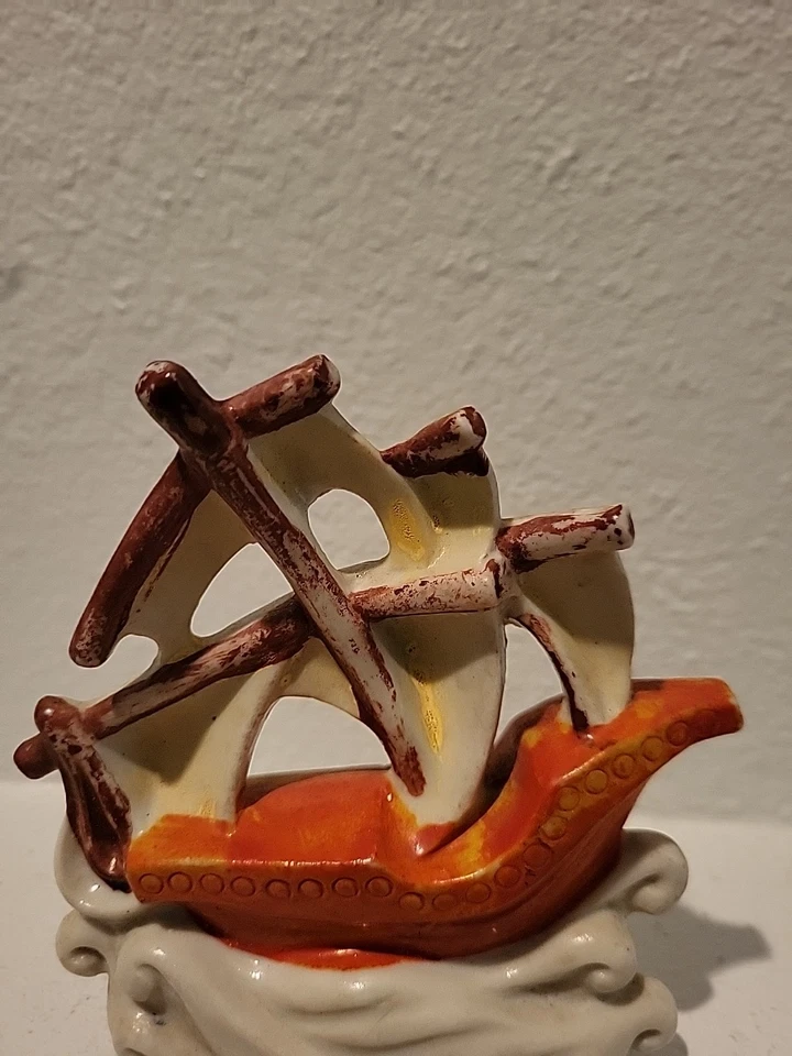 Vintage SAILING SHIP Aquarium Decoration - Japan Fish Tank Ship 5" - Image 2 of 4