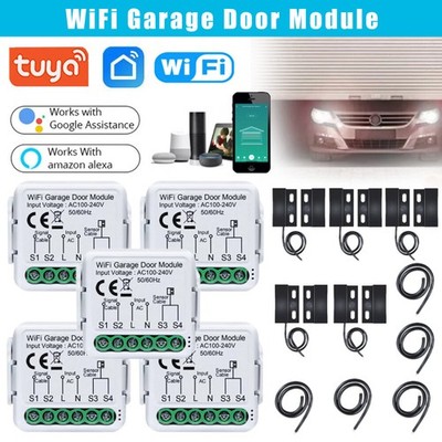 Alexa Google Enabled Tuya Smart Life Zigbee Wifi Garage Door Opener Controller