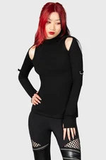 KILLSTAR Nebula Long Sleeve Top In Black
