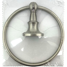 MOEN Vale Brushed Nickel 6" Towel Ring with Concealed Mounts   DN4486BN