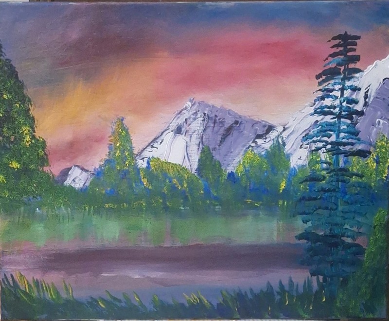 Hidden Places 12, Acrylic Painting - 16x20 Hand Painted Artwork on Canvas