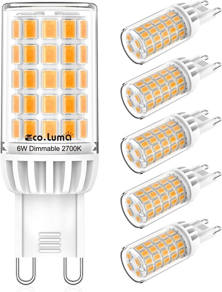 LED Birne G9 6W Warmweiß 2700K 5Er Pack Ersatz-image