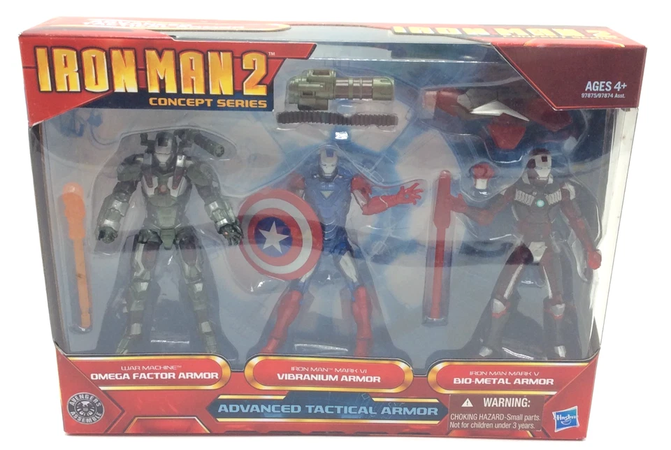 IRON MAN 2 Concept Series ARMADURA TÁCTICA AVANZADA Paquete de 3 Foto 2 de 4