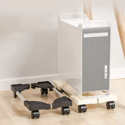 Adjustable CPU Tower Stand with Wheels   Mobile Rolling Base for PC Case