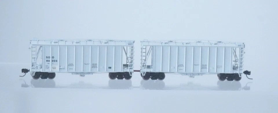 NOS Athearn SOO LINE 80003 N Scale 2-Unit Drawbar Hopper Car - 23060 - Image 3 of 4