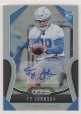 2019 Panini Prizm Rookies Silver Prizm Auto Ty Johnson #399 Auto ow1