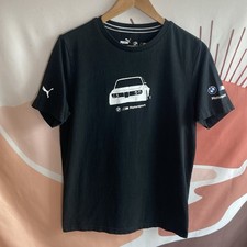 Puma BMW M Motorsport T-Shirt Men's Size M Black Tee Cotton Driving Race Fan