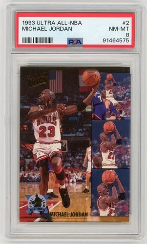MICHAEL JORDAN 1993-94 Fleer Ultra All NBA Team #2 PSA 8 Chicago Bulls