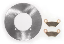 Rear MudRat Brake Rotor and Brake Pads fits 2015 Polaris Sportsman ETX EPS