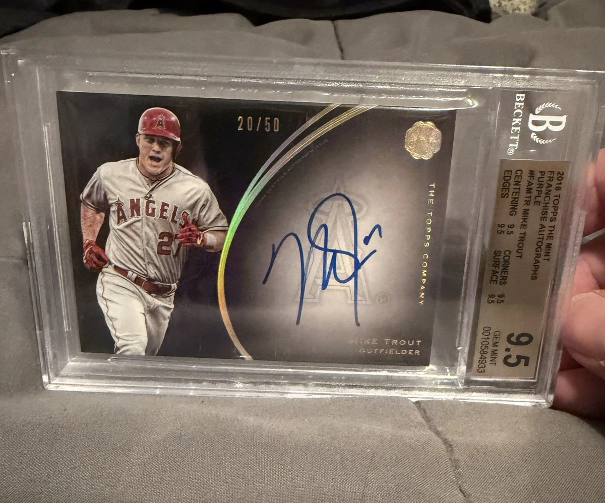 Mike trout マイク・トラウト 直筆サイン カード BGS9.5 Mike Trout Grade 9.5 Baseball Autographed Sports Trading Cards