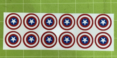Bally, Williams, Gottlieb Vinyl Pinball Target Stickers/Decals USA STAR