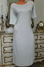  Ref 100 Marks  Spencer Grey Viscose  Elastane Night Dress Size 10 12