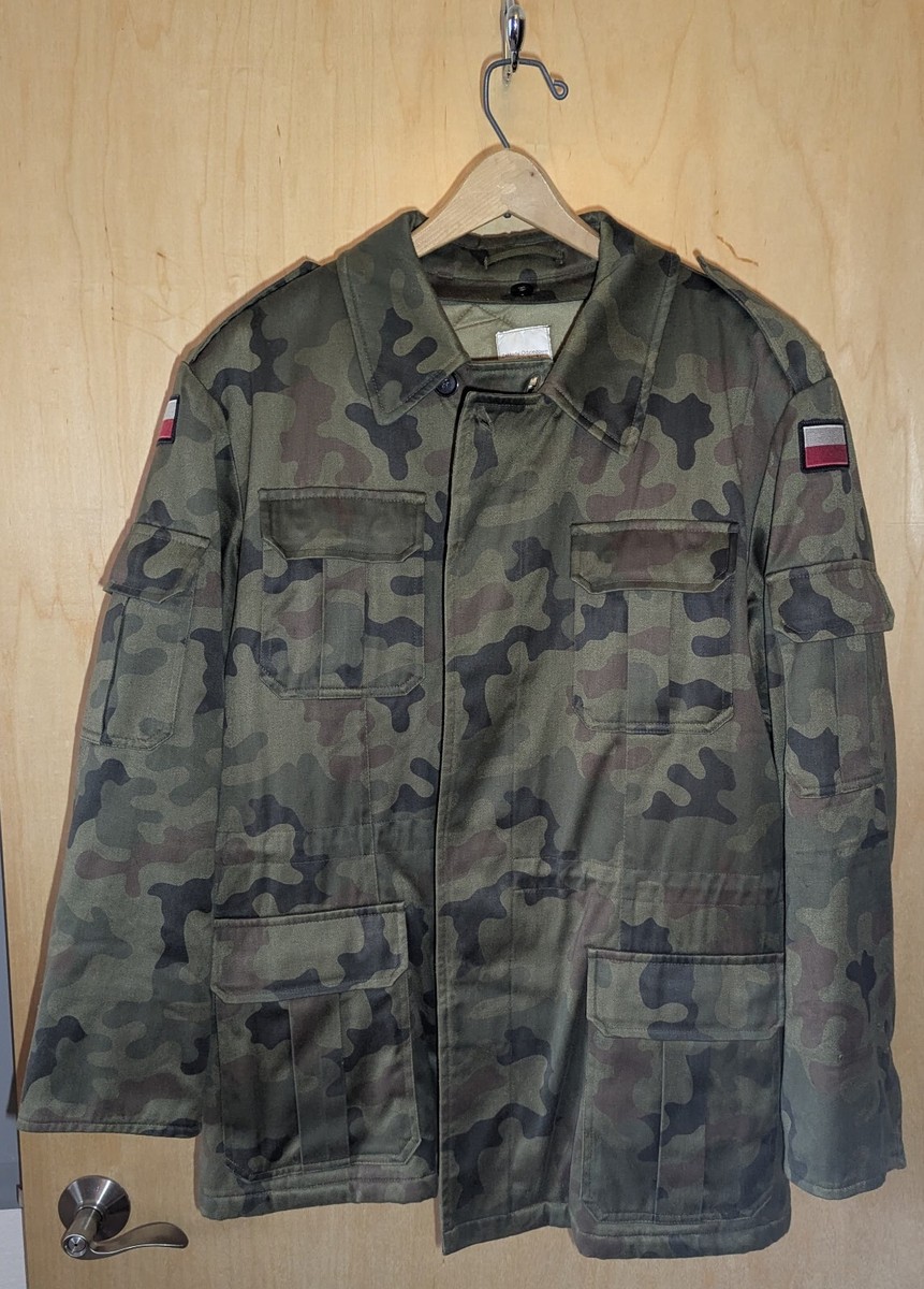 Polish Army WZ93 Pantera Camouflage Winter Parka w/ button