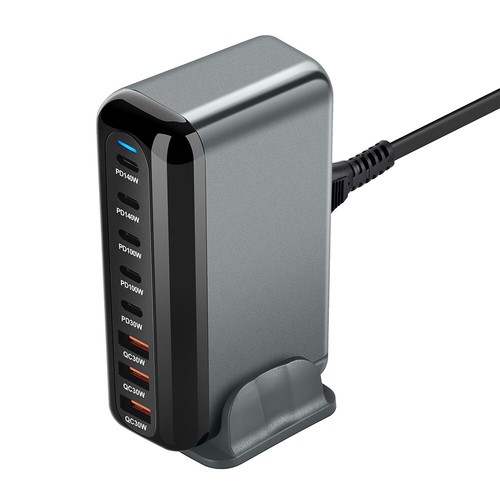 NEW 600W GaN Fast Charging Station USB-C PD Desktop Charger for iPhone Laptops - Picture 8 of 13