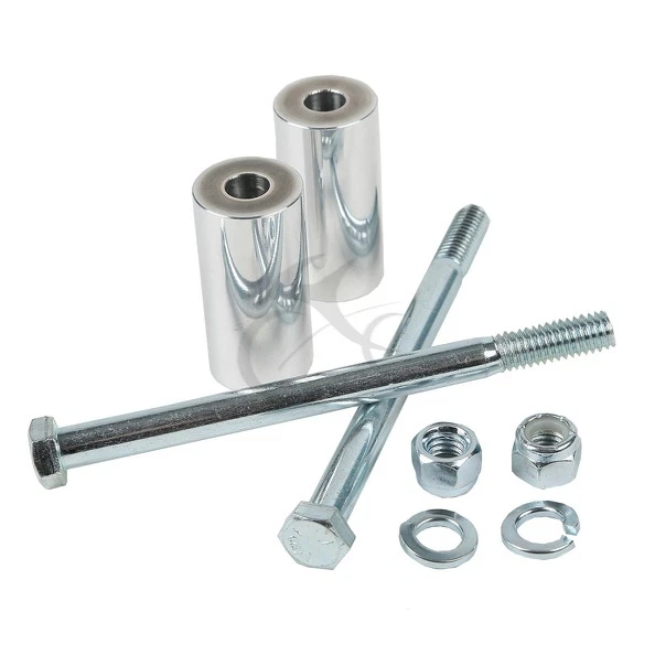 Motorcycle Chrome 2" Handle Bar Risers For Kawasaki Vulcan VN VN1500 VN800 EN500 - Image 2 of 4